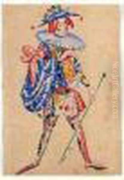 Etude De Costume Pour Un Ballet - view 1