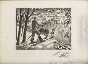 Aux Sports D'hiver by Georges Tcherkessof