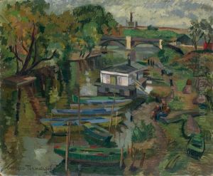 Vue Des Bords De Seine by Georges Tcherkessof