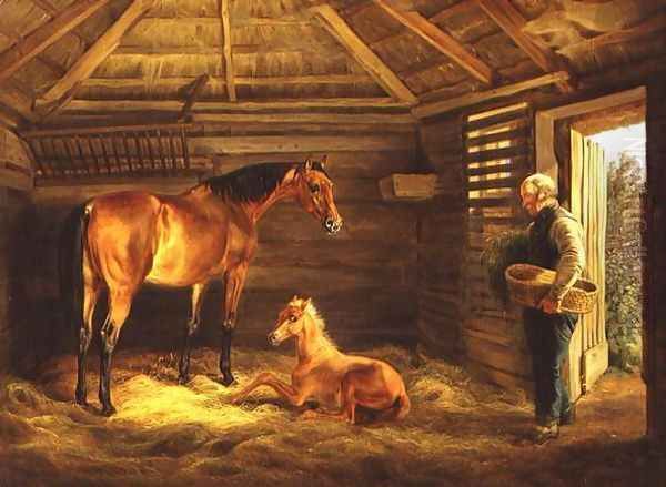 English Mare With Her Foals 1833 - view 1