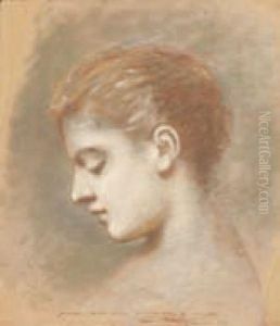 Portrait De Femme De Profil by Theodore Tchoumakoff