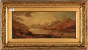 Scottish River Landscape,
With Birds On The Water by John Teasdale