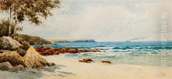 Costal View With Ship On The Horizon - view 1
