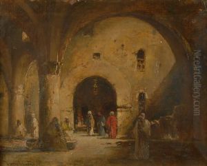 Interior Mosque Scene by Douglas Arthur Teed