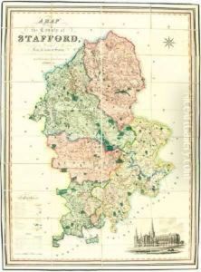 County Map Of Staffordshire
