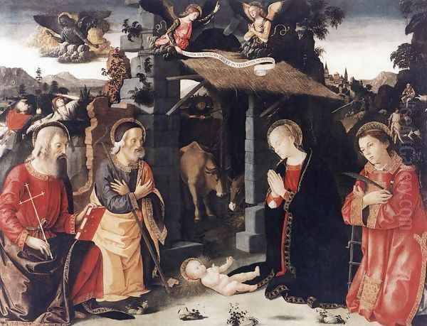 Nativity with Sts Lawrence and Andrew 1480-85 - view 1