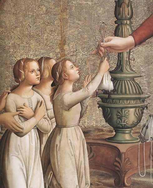 Annunciation (detail) 1485 - view 1