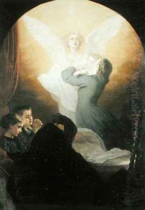 Mother's Last Kiss, c.1865 by Alexandre Antigna