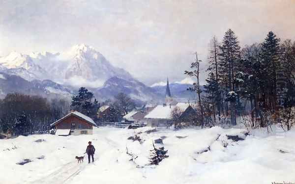 A Hunter in a Winter Landscape - view 1
