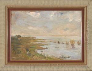 Weite Uferlandschaft by Josef Telfner