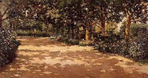 Un jardín valenciano (A Valencian garden) by Juan Joaquin Agrasot