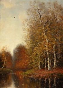 Herfstbos by Pieter Ten Cate