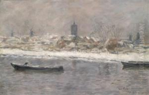 View Of Schiedam In Winter