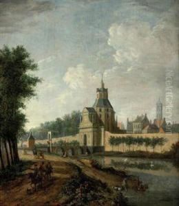 A View Of Utrecht With The Witte Vrouwenpoort