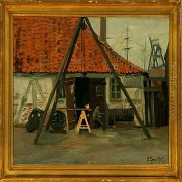 Two Harbour Sceneries From Copenhagen - view 1