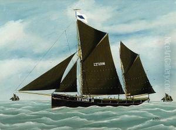 "ivan", A Lowestoft Fishing Vessel At Sea - view 1