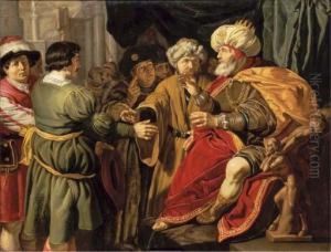 Joseph Interpreting Pharaoh's Dreams by Jan Tengnagel