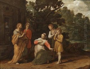 Elisha And The Widow With Her Two Sons