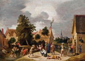 Uberfall Auf Ein Dorf by Abraham Teniers