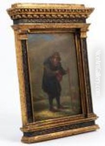 Alter Mann Mit Feuerbecken Und Wanderstab by David The Younger Teniers