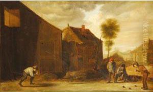 Boers Playing Bowls