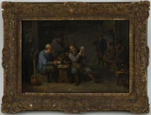 Interieur De Taverne Avec Joueurs De Cartes by David Teniers De Jonge
