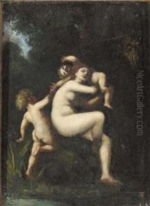 A Nymph With Two Cherubs by Dorothy, nee Tennant Stanley