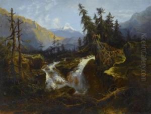 Paysage Avec Riviere by Jean Marc Benjamin Tepping