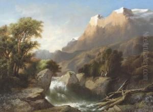 Wildbach Im Berner Oberland.