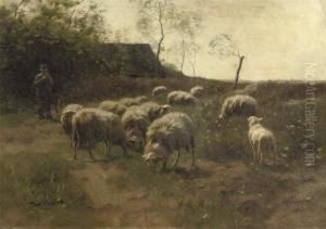 Grazing Sheep by Francois Pieter ter Meulen