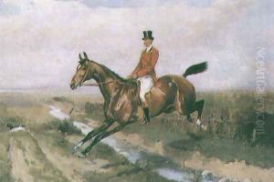 Rider in a Red Jacket by Thaddaus von Ajdukiewicz