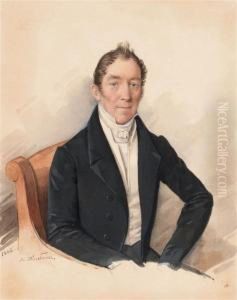 Portrait Of A Man by Mikhail Ivanovich Terebenev