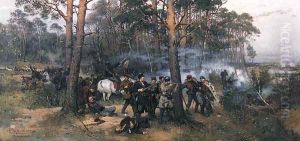 Scene from the 1863 Insurrection by Thaddaus von Ajdukiewicz