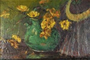 Nature Morte Au Chaudron Et Aux Fleurs by Wlodzimierz Terlikowski