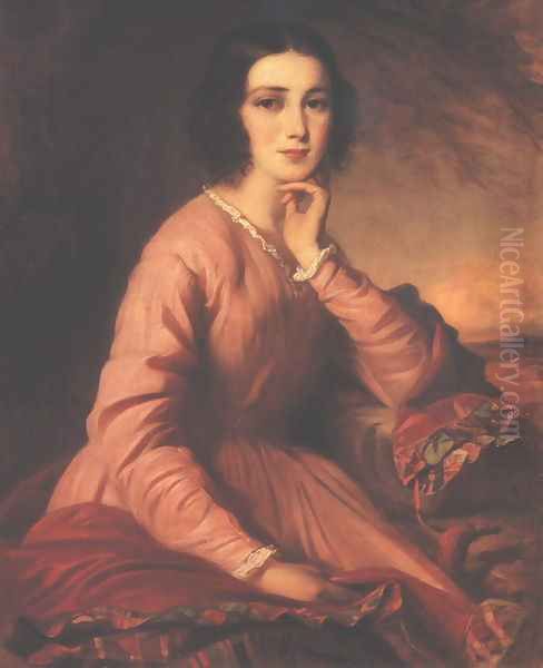 Portrait of Maria Bencsik 1854 - view 1