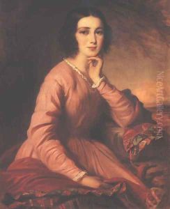 Portrait of Maria Bencsik 1854 by Gyorgyi Alajos Giergl