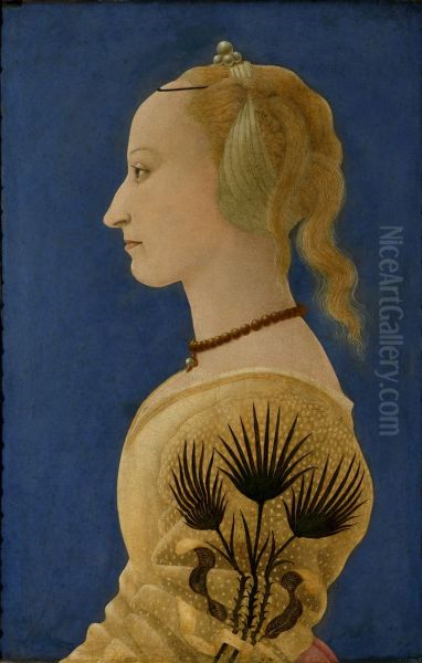 Portrait Of A Lady In Yellow c. 1465 - view 1