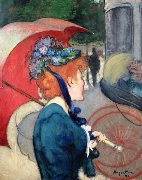 Woman with Umbrella - view 1