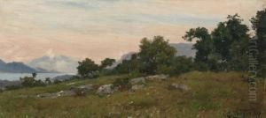 Paysage Pres D'un Lac by Clovis Frederick Terraire