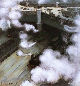 The Pont de l'Europe by Louis Anquetin