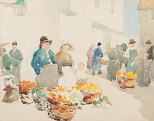 At The Market by John Terris