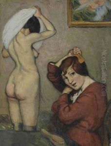 Femmes à leur toilette by Louis Anquetin
