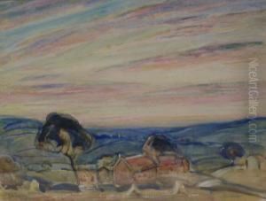 Pink Skies Over Sleights by Joseph Alfred Terry