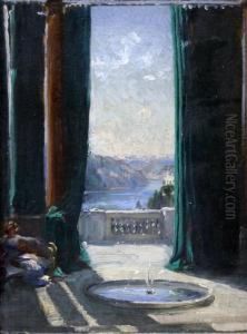 Terrace And Fountain by Joseph Alfred Terry