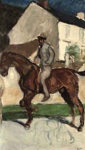 Autoportrait equestre by Louis Anquetin