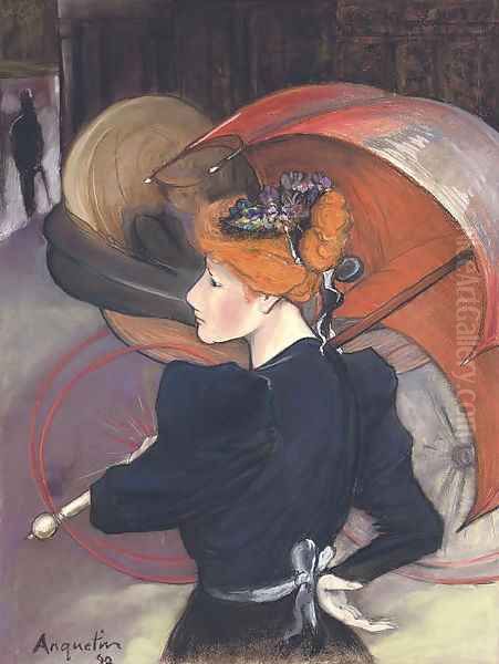 Femme au parapluie - view 1