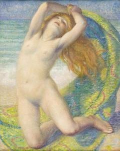 Nudo Di Donna In Paesaggio by Aleardo Terzi