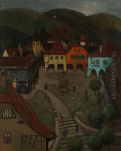 Kleine Stadt by Richard Teschner