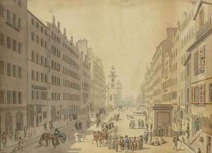 View of the High Street of Edinburgh from the East, 1793 by David Allan