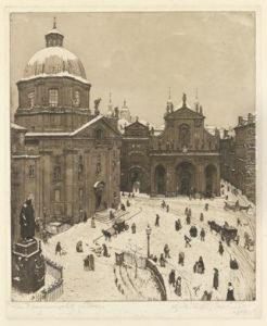 Der Kreuzherrenplatzin Prag by Richard Teschner